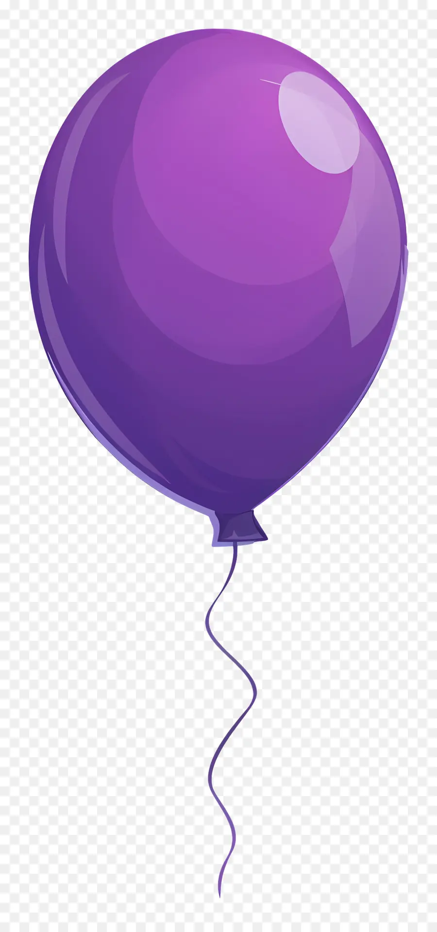 Balon Tunggal，Balon Ungu PNG