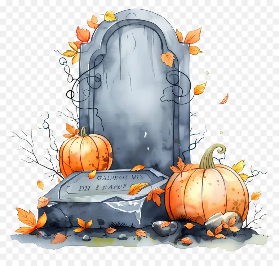 Nisan Halloween，Kuburan Labu PNG