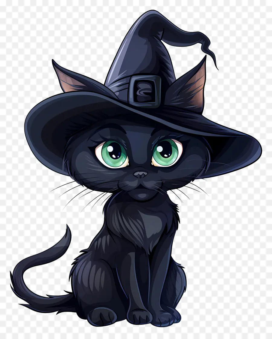 Kucing Halloween，Kucing Hitam PNG