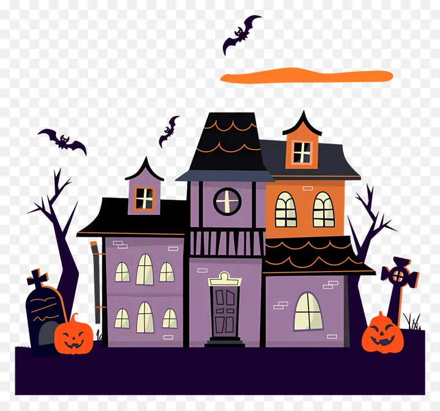 Rumah Halloween，Rumah Berhantu PNG