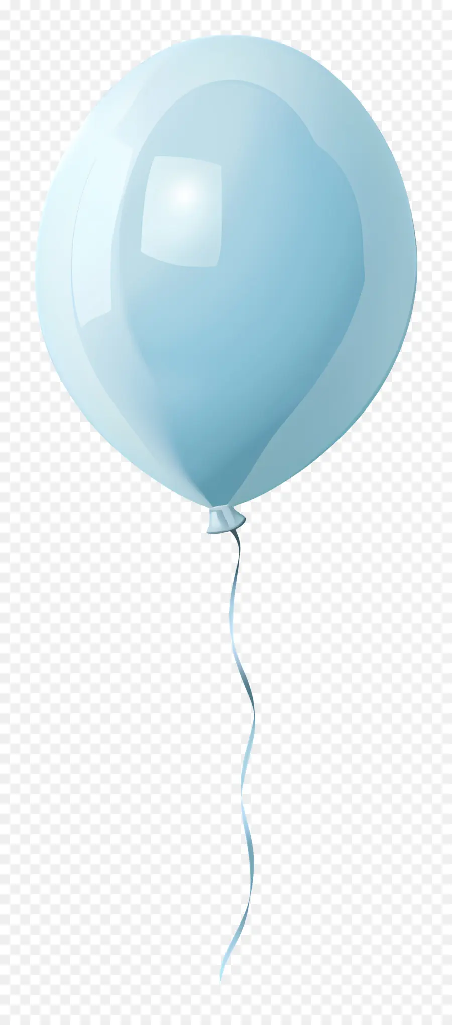 Balon Tunggal，Balon Biru PNG