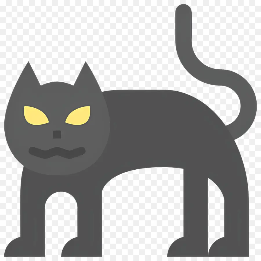 Kucing Hallowen，Kucing Hitam PNG