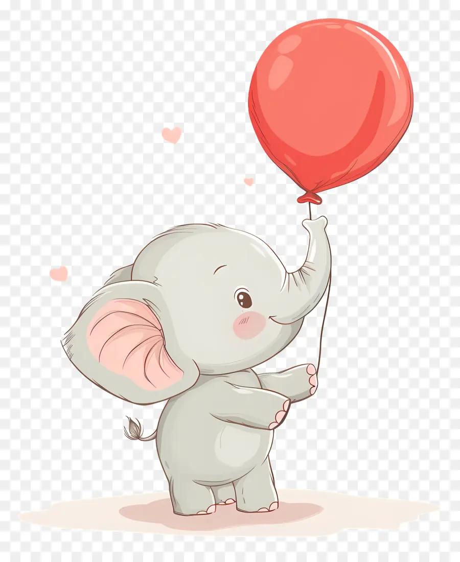 Bayi Gajah，Gajah Dengan Balon PNG