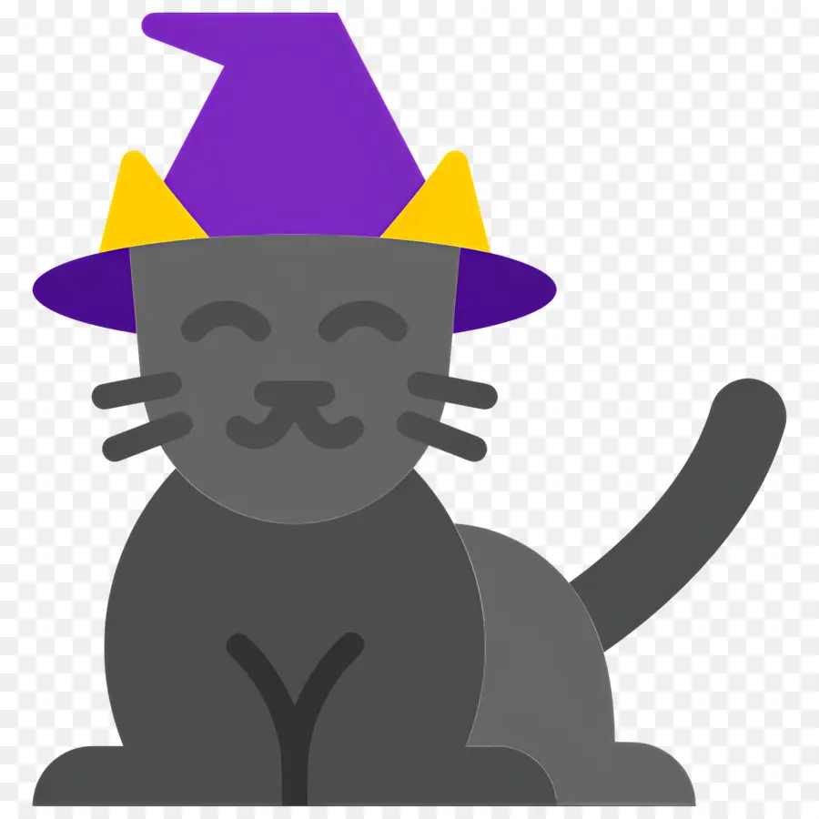 Kucing Hallowen，Kucing Hitam PNG