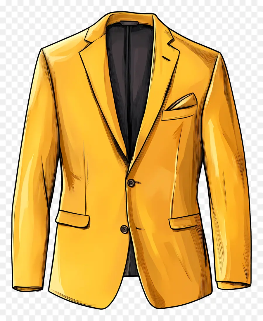 Jaket，Blazer Kuning PNG