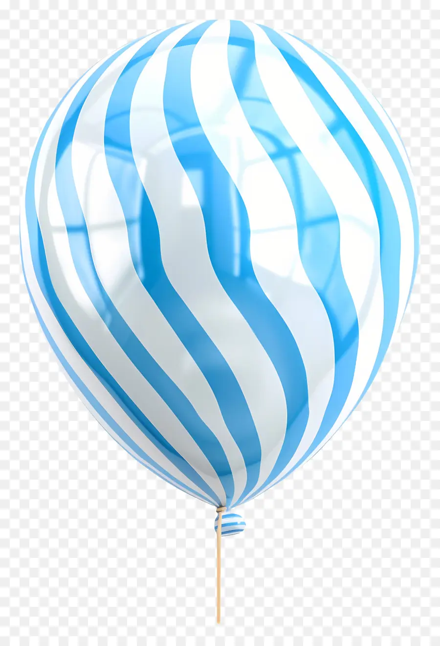 Balon Tunggal，Balon Biru PNG