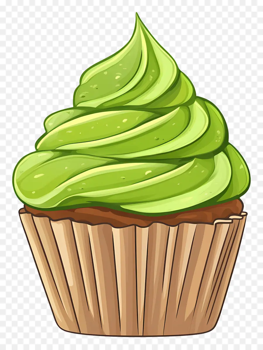 Kue Mangkuk Matcha，Kue Mangkuk Hijau PNG