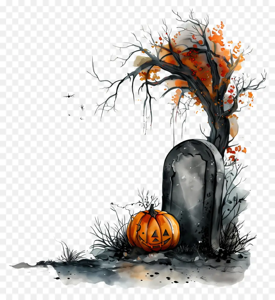 Nisan Halloween，Batu Nisan Halloween PNG