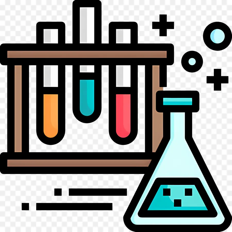 Laboratorium Sains，Tabung Reaksi Dan Labu PNG