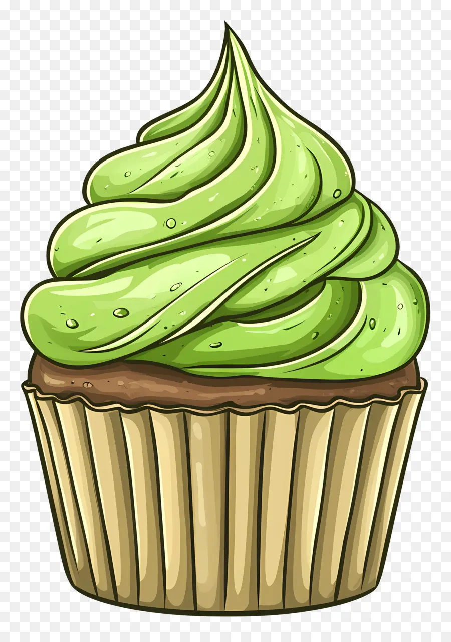 Kue Mangkuk Matcha，Kue Mangkuk Hijau PNG