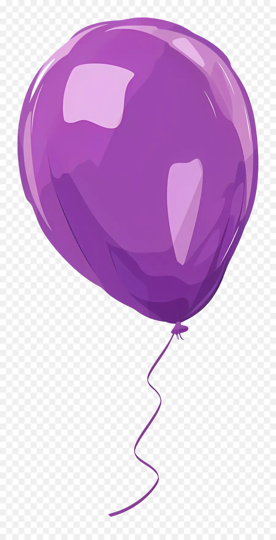 Balon Tunggal，Balon Ungu PNG