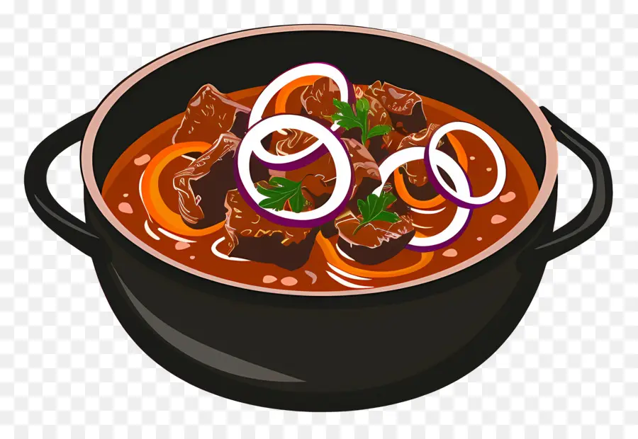 Goulash，Rebusan Hiasi Bawang PNG