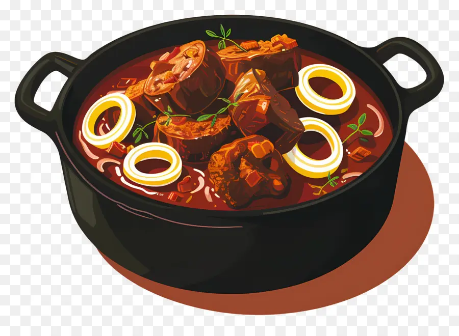 Goulash，Rebusan Hiasi Bawang PNG