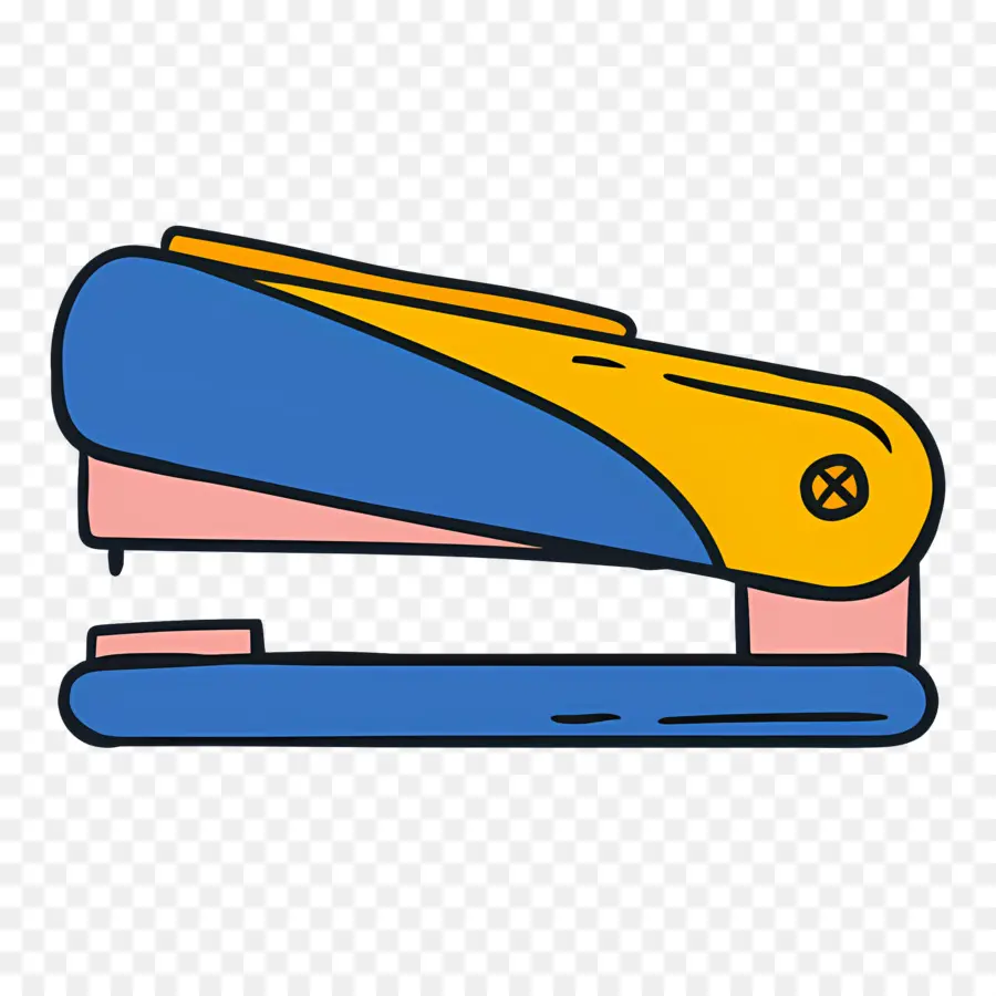 Stapler，Stapler Biru PNG