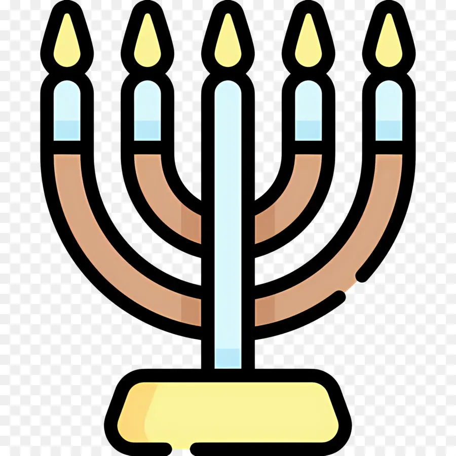 Hanukkah Menorah，Menorah PNG