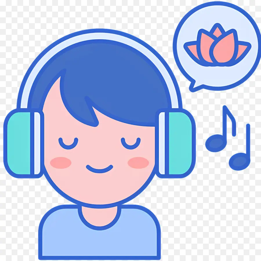 Mendengarkan Musik，Orang Dengan Headphone PNG