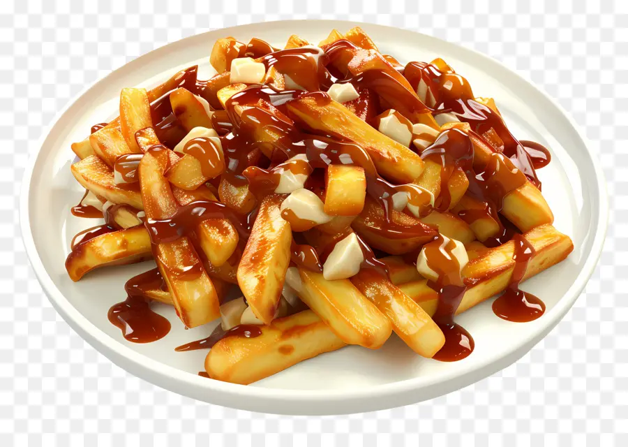 Poutine，Hidangan Poutine PNG