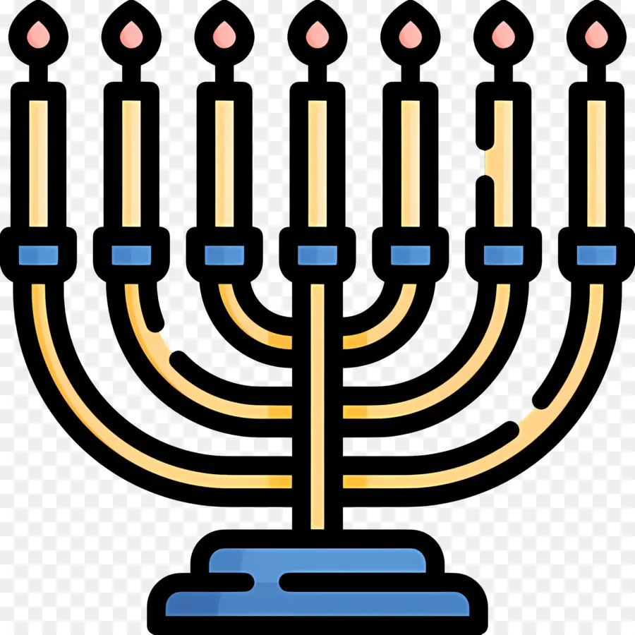 Hanukkah Menorah，Menorah PNG