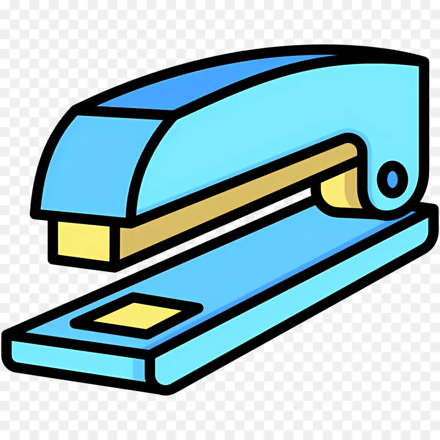 Stapler，Stapler Biru PNG