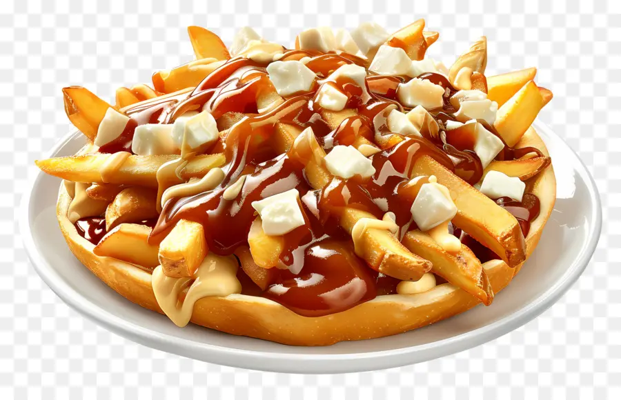 Poutine，Hidangan Poutine PNG