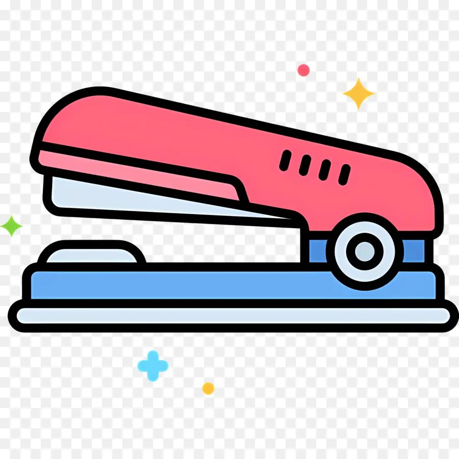 Stapler，Stapler Merah Muda PNG