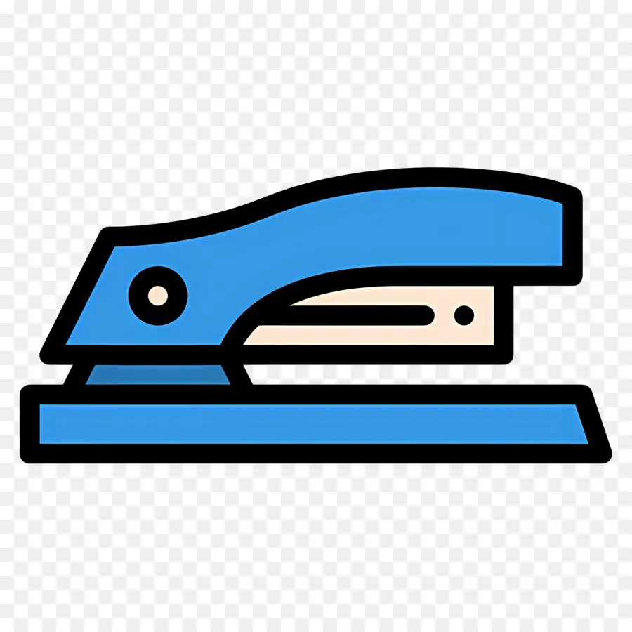 Stapler，Stapler Biru PNG