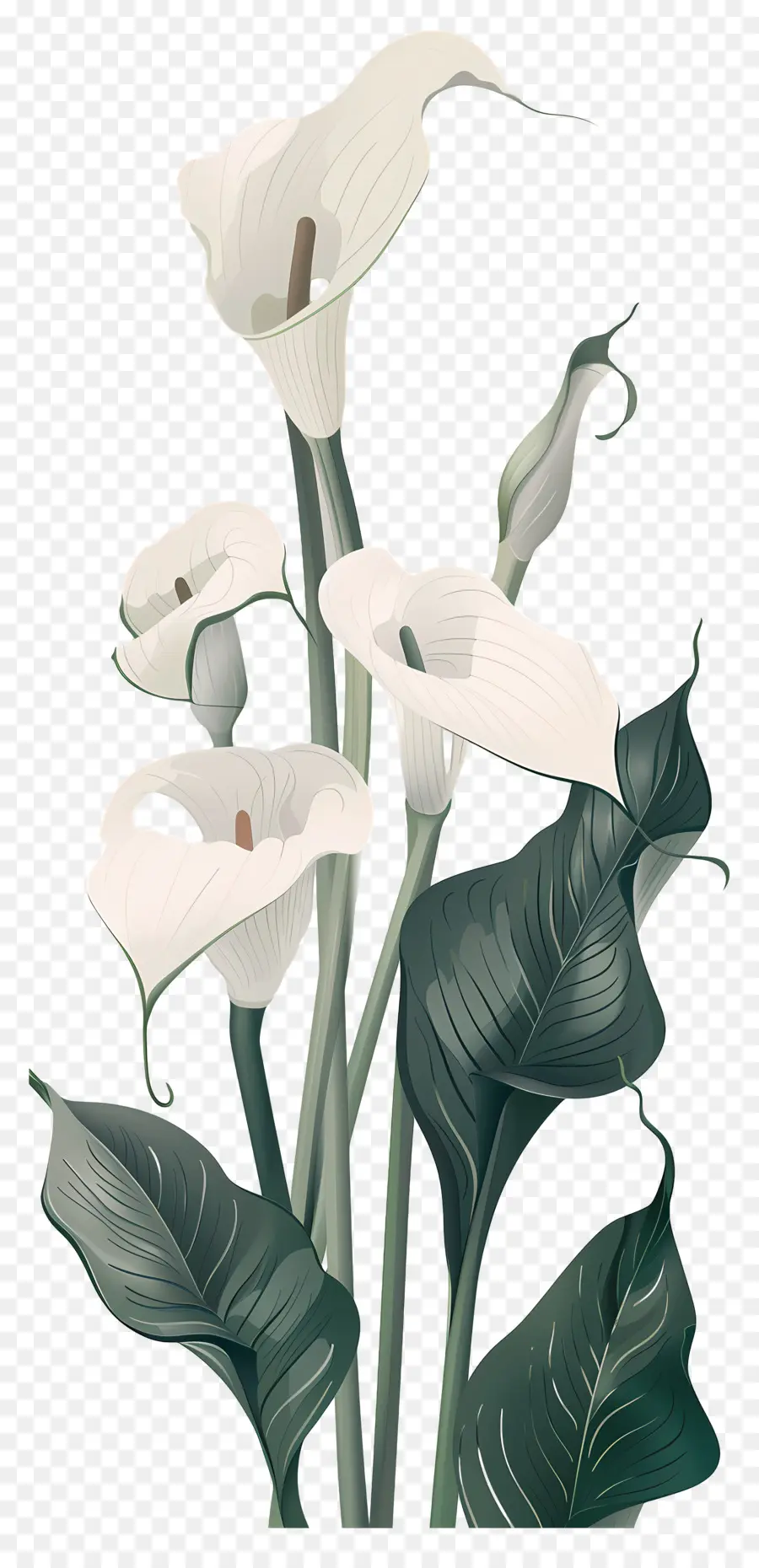 Calla Lily，Putih PNG