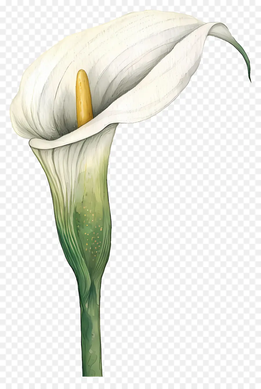 Calla Lily，Calla Lily Putih PNG