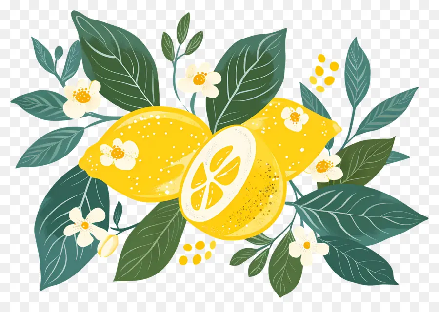 Lemon，Lemon Dan Bunga PNG