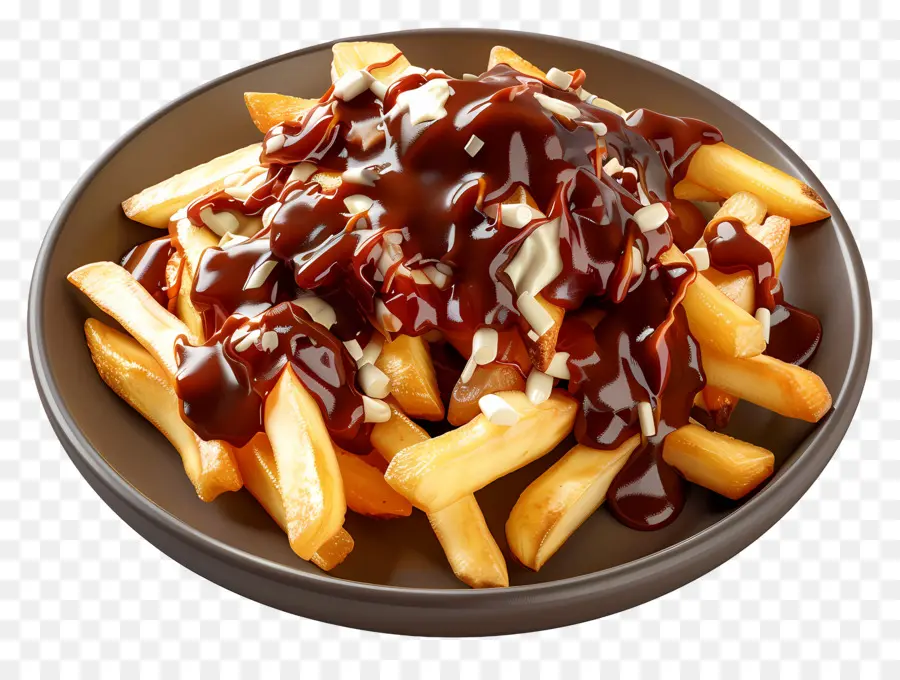 Poutine，Hidangan Poutine PNG