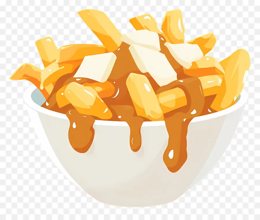 Poutine，Poutine Dengan Dadih Keju PNG