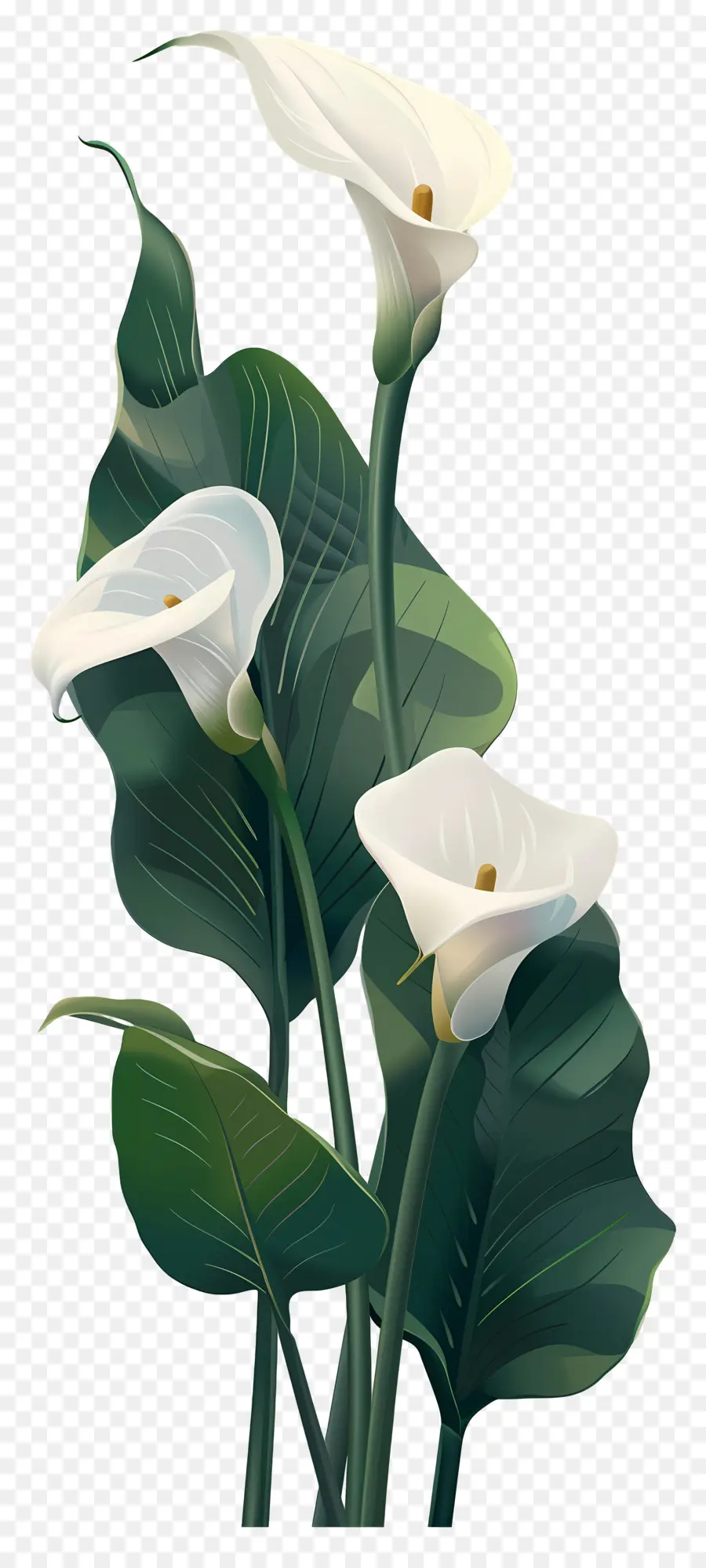 Calla Lily，Putih PNG