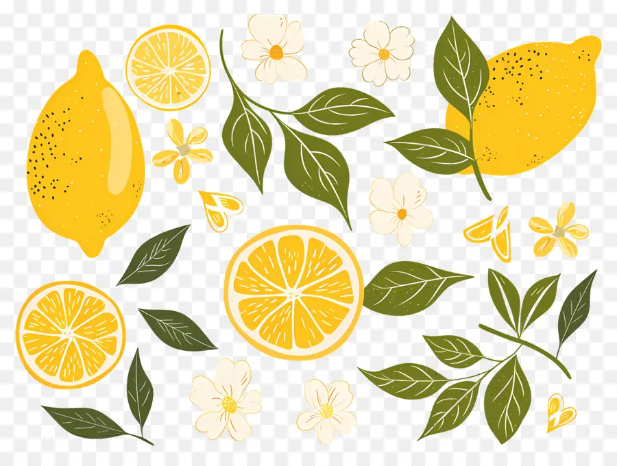 Lemon，Lemon Dan Bunga PNG