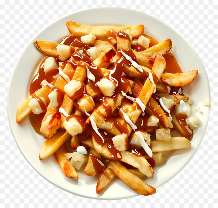 Poutine，Poutine Dengan Saus PNG