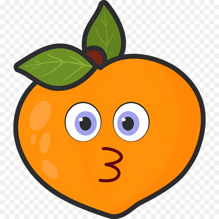 Emoji Buah Persik，Persik Jeruk PNG