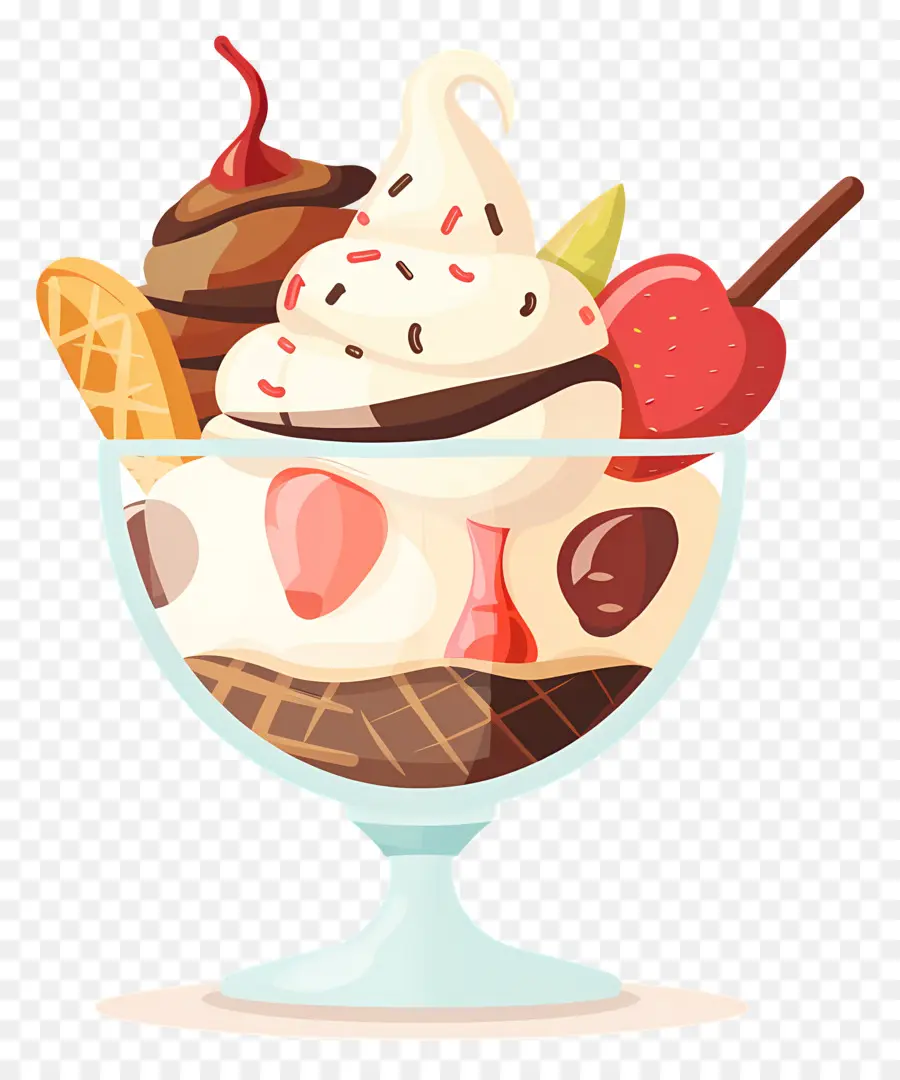 Es Krim Sundae，Ceri PNG