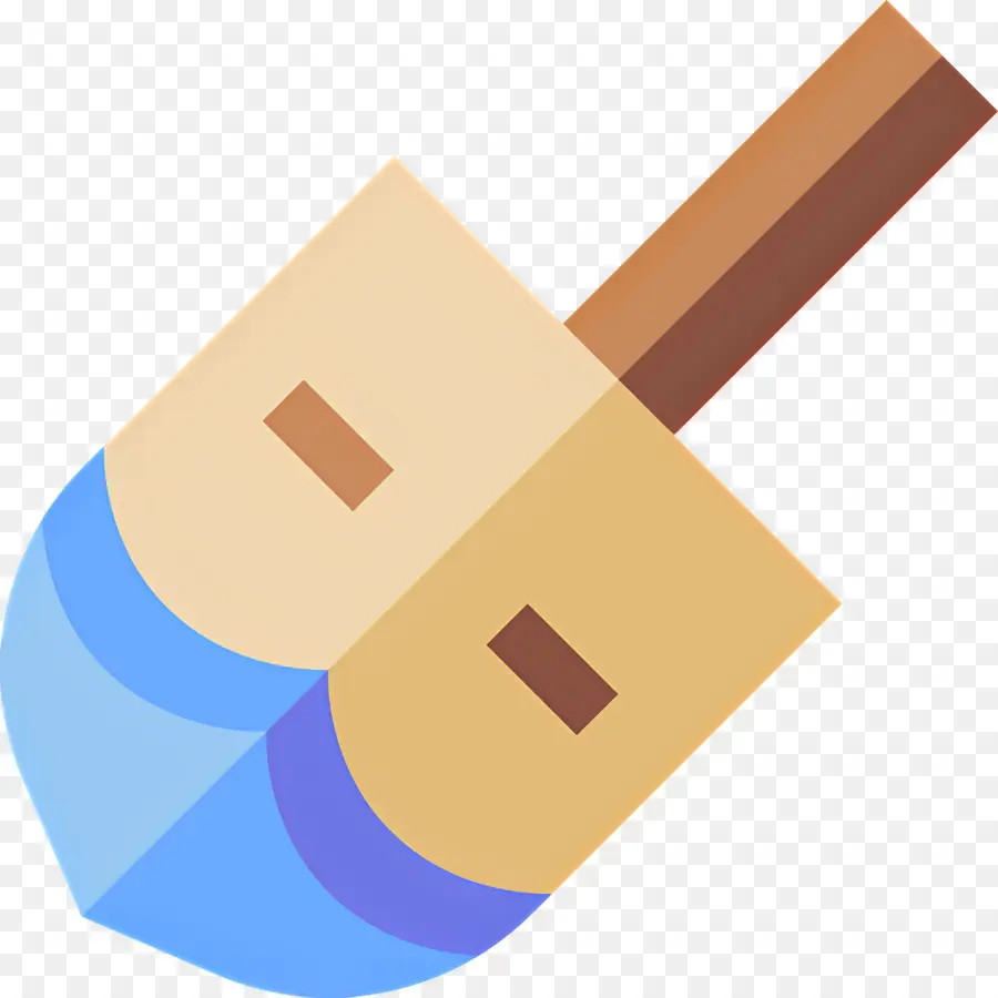 Hanukkah Dreidel，Dreidel Biru PNG