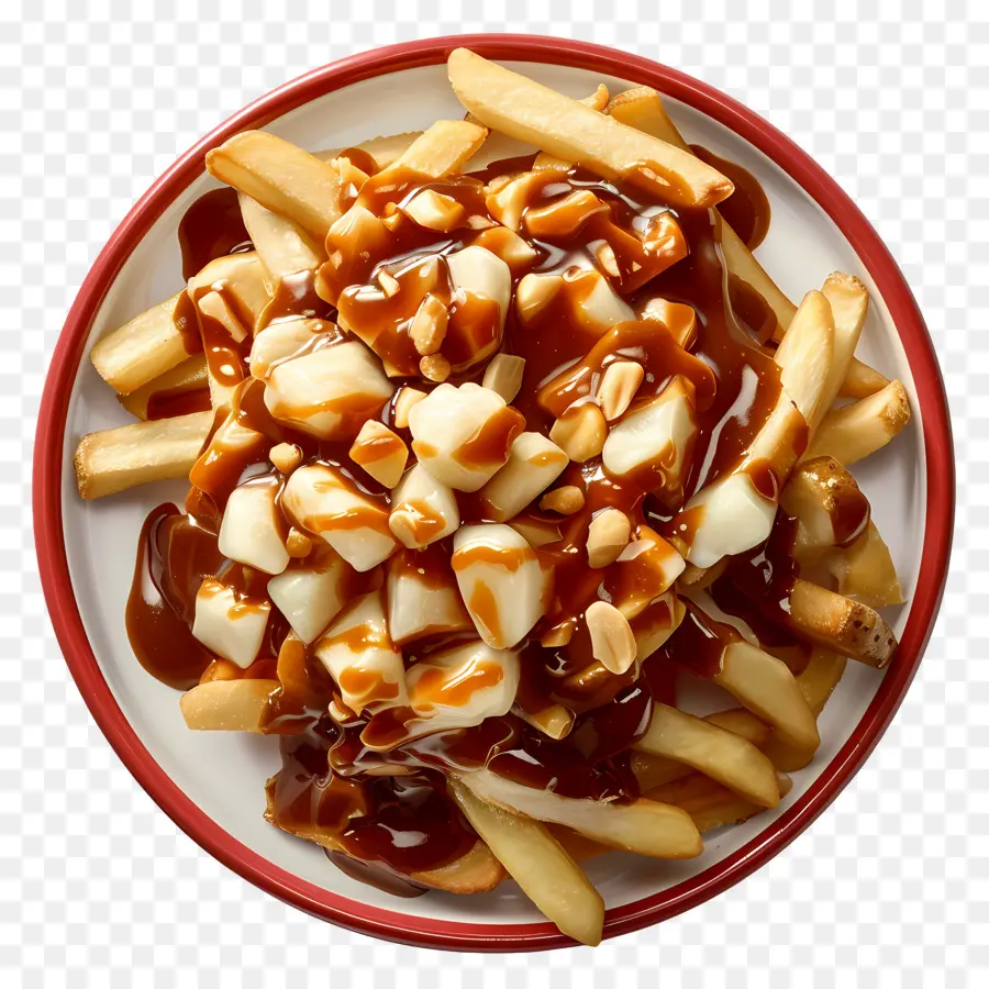 Poutine，Poutine Dengan Dadih Keju PNG