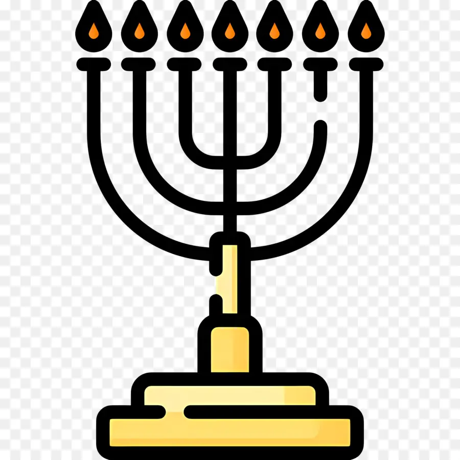 Hanukkah Menorah，Menorah PNG