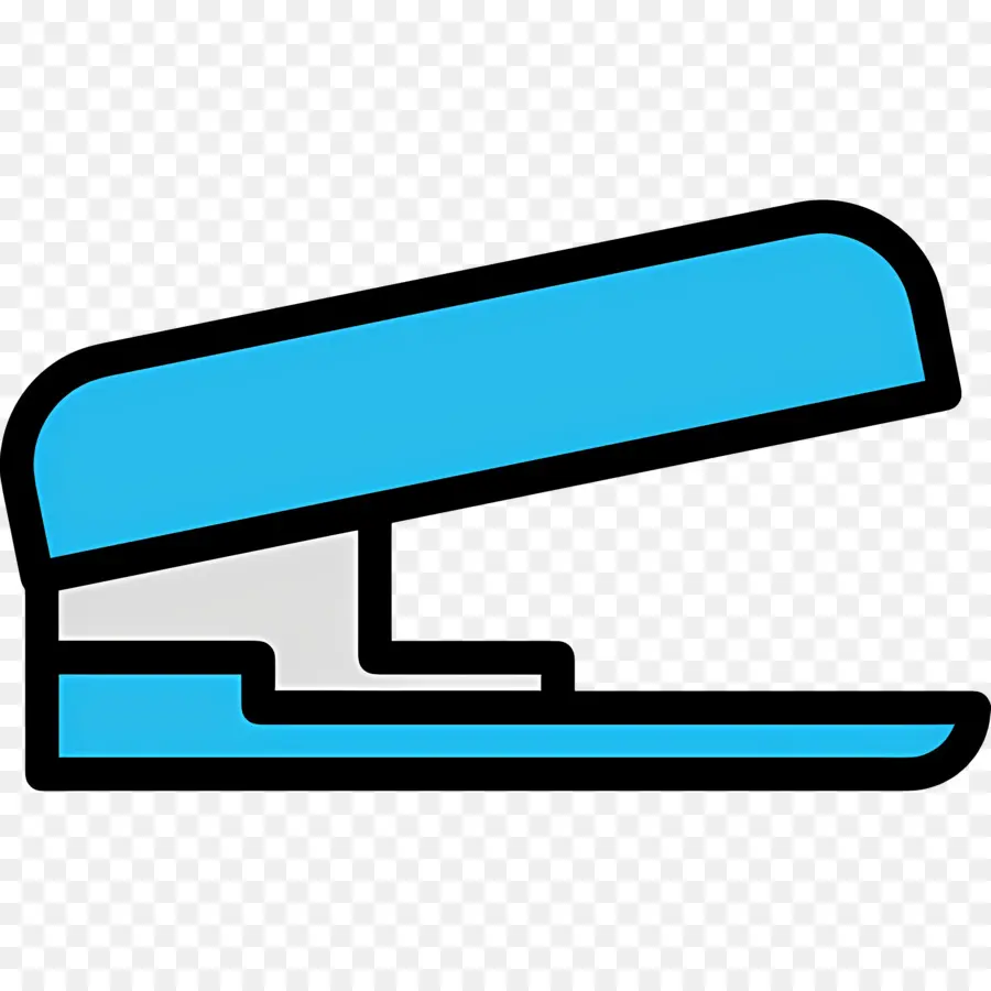 Stapler，Stapler Biru PNG