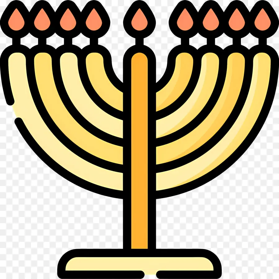 Hanukkah Menorah，Menorah PNG