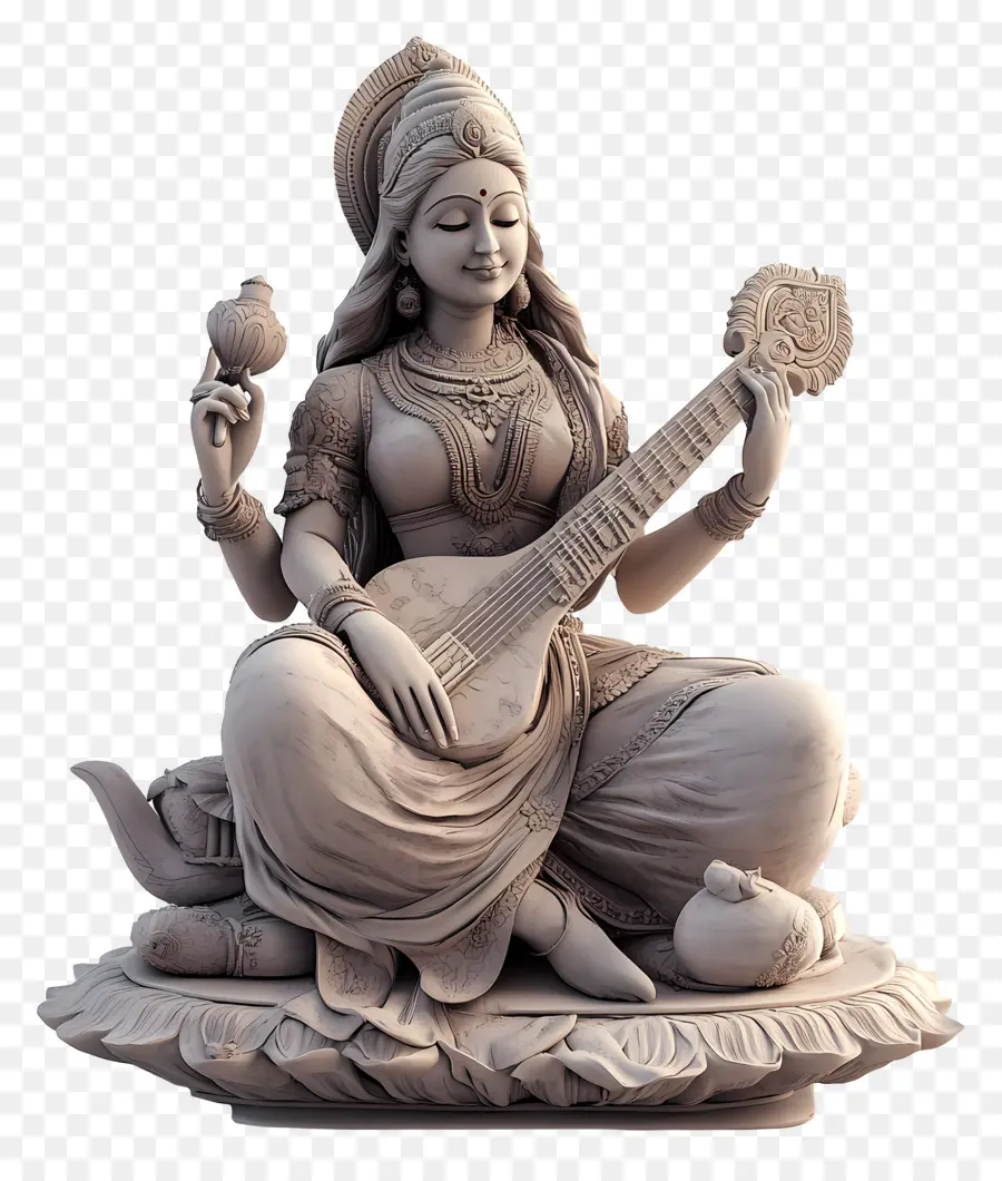 Saraswati，Patung Dewi PNG