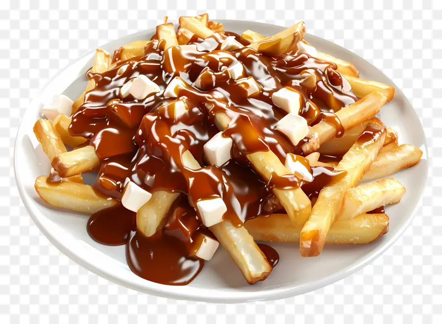 Poutine，Dadih Keju PNG