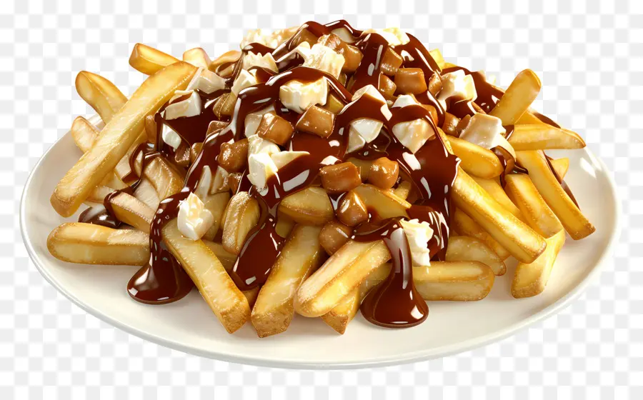 Poutine，Dadih Keju PNG