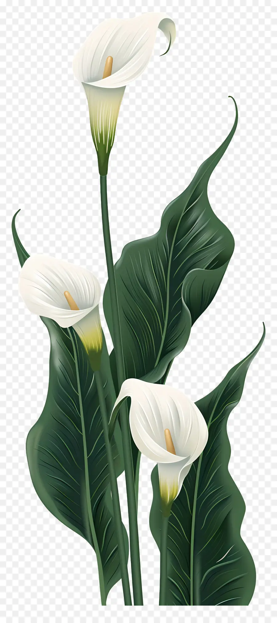 Calla Lily，Putih PNG