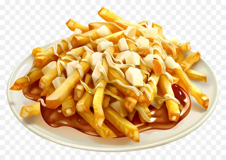 Poutine，Dadih Keju PNG