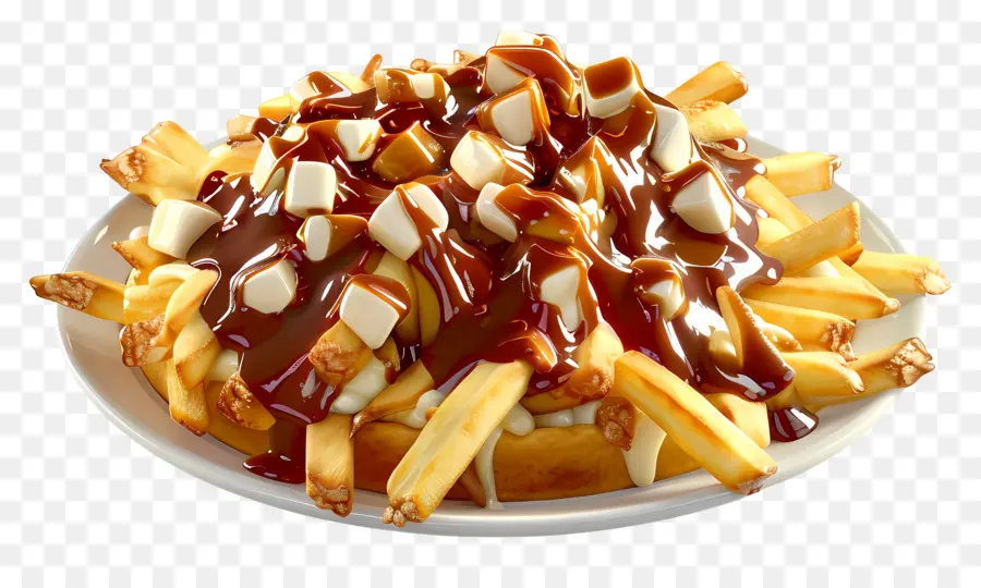 Poutine，Hidangan Poutine PNG