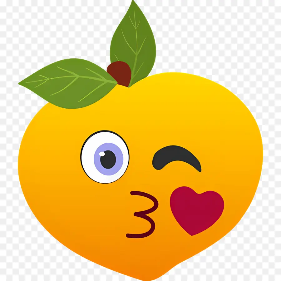 Emoji Buah Persik，Emoji Persik PNG