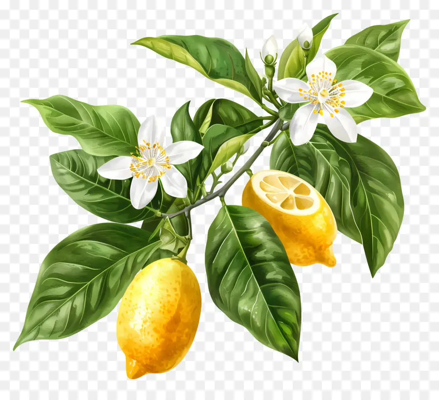 Cabang Lemon，Jeruk Nipis PNG