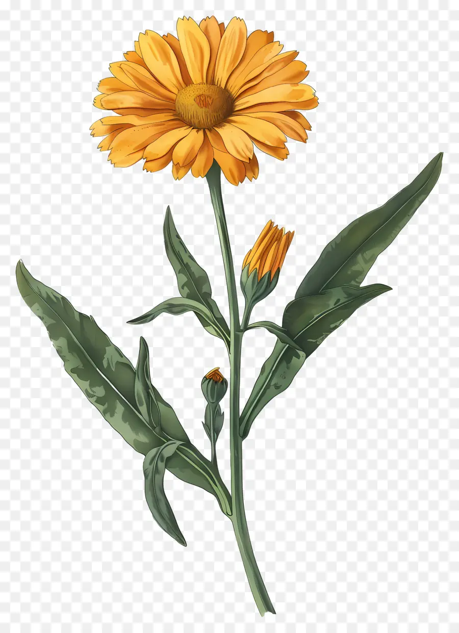 Bunga Marigold，Bunga Jeruk PNG